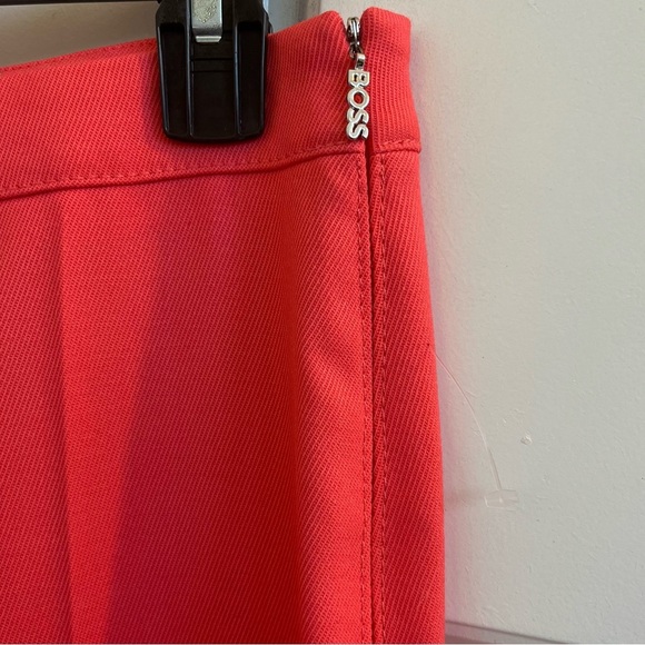 Boss Tiluna Slim Fit Wool Blend Trouser in Pink Coral Size 0 - Picture 5 of 9